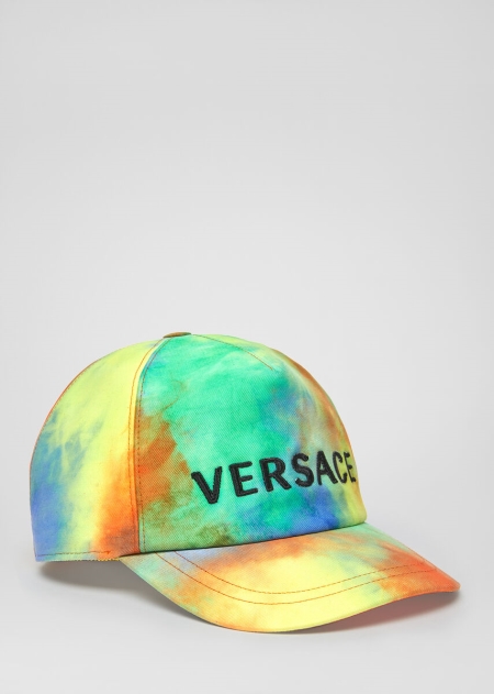 Versace Tie-Dye Print Logo Keps Pojke - 751638ZDR